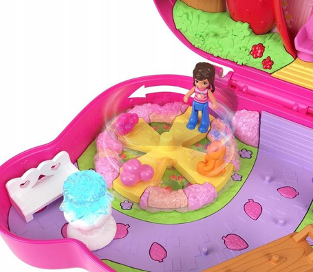 LALKA POLLY POCKET PIESEK TRUSKAWKOWY MIŚ zestaw do zabawy dla dzieci +4 HRD35