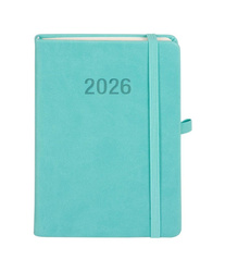 Kalendarz 2026 B6 Memofix TDW turkusowy