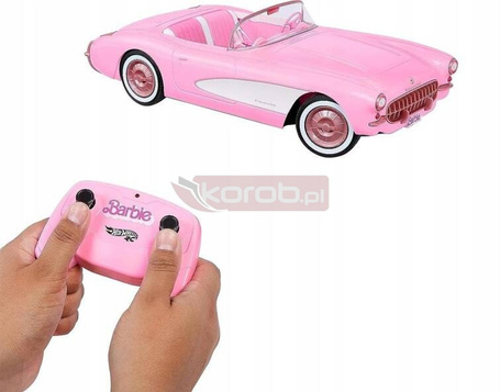 LALKA BARBIE FILMOWE AUTO HOT WHEELS CORVETTE samochód zdalnie sterowany RC HPW40