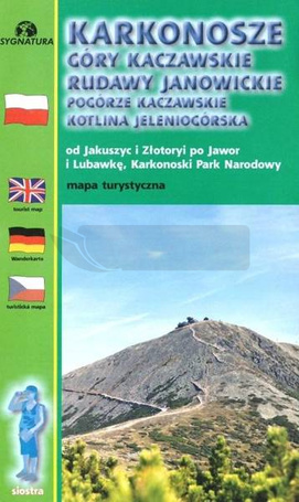 Mapa tur. Karkonosze Góry Kaczawskie 1:50 00