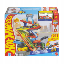 HOT WHEELS CITY ZESTAW KASKADERSKI GARAŻ Mega transformacja + autko JHL94