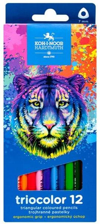 Kredki Triocolor Tygrys 12 kolorów