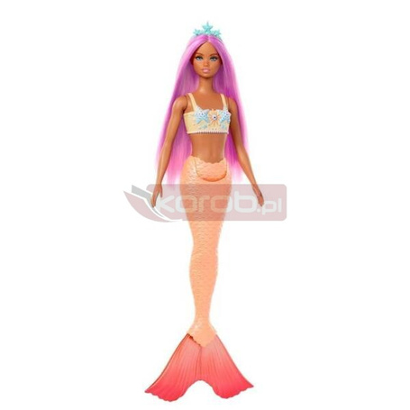 Barbie Lalka Syrenka Pomarańczowy ogon HRR05