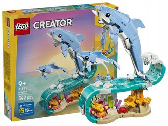 KLOCKI LEGO CREATOR 31385 Zwierzęta morskie: piękny delfin, zestaw +9 lat