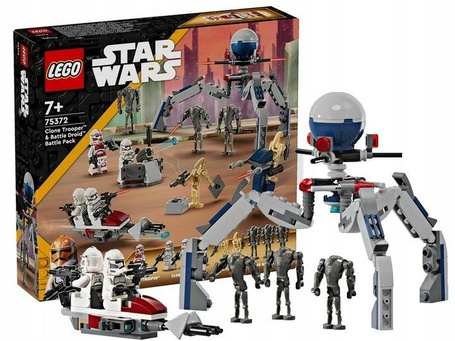 LEGO STAR WARS 75372 ZESTAW BITEWNY Z KLONAMI I DROIDAMI BOJOWYMI +8 lat