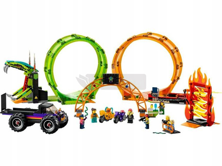 LEGO City 60339 Kaskaderska arena z dwoma pętlami