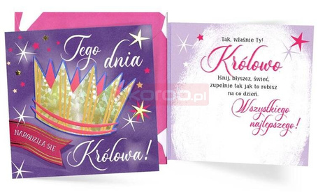 Karnet Urodziny (królowa)