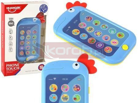 Telefon edukacyjny kurczak Wac A Mole niebieski