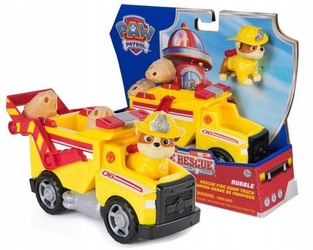 PSI PATROL FIRE RESCUE POJAZD RATUNKOWY wywrotka + figurka Rubble 6072662