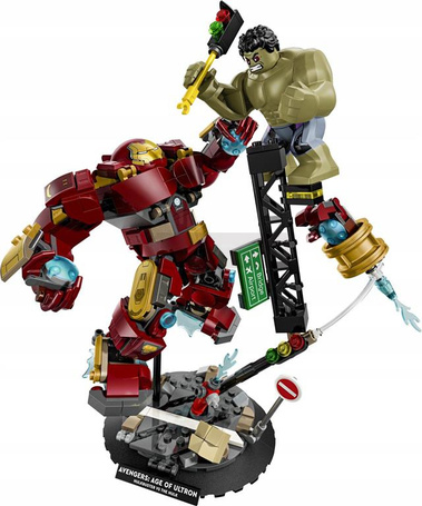 KLOCKI LEGO MARVEL 76343 Epicka bitwa: Hulkbuster kontra Hulk, zestaw +9