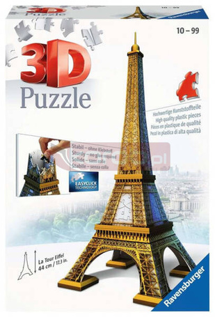 Puzzle 216 elementów 3D Wieża Eiffla 
