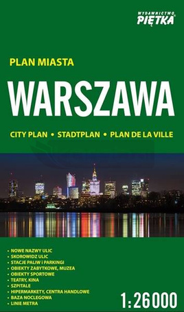 Warszawa 1:26 000 plan miasta PIĘTKA