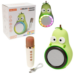 Zestaw do karaoke gruszka - głośnik i mikrofon