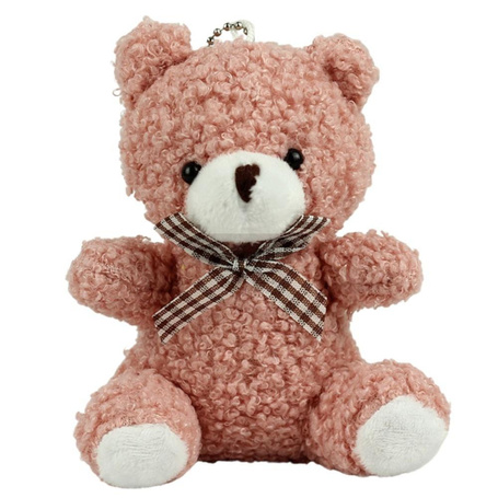 Brelok Miś pluszowy różowy 8cm