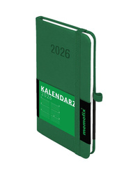 Kalendarz 2026 A6 Memofix TDW zielony