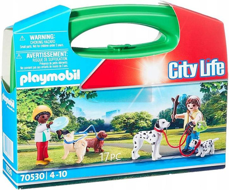 PLAYMOBIL City Life 70530 Spacer z psami skrzyneczka