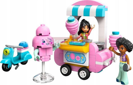 LEGO FRIENDS 42643 Stoisko z watą cukrową i skuter, zestaw klocków +6 lat