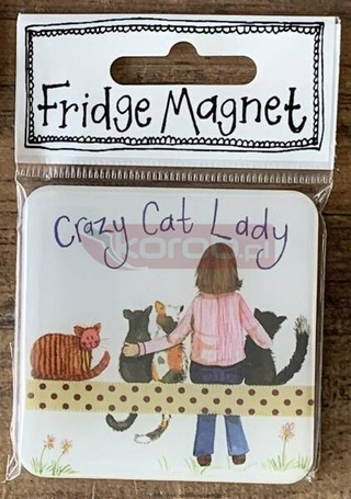 Magnes FM219 Crazy Cat Lady Kociara
