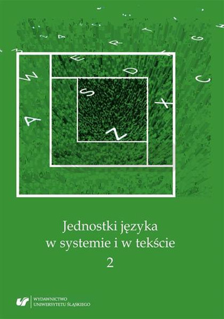 Jednostki języka w systemie i w tekście 2