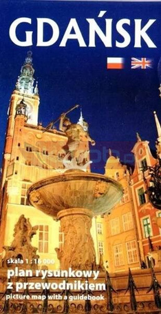 Plan kieszonkowy rys. - Gdańsk w.pol-ang 1:16 000