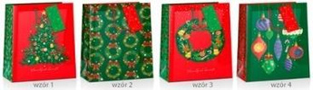Torba prezentowa Boże Narodzenie 26x12x32cm MIX