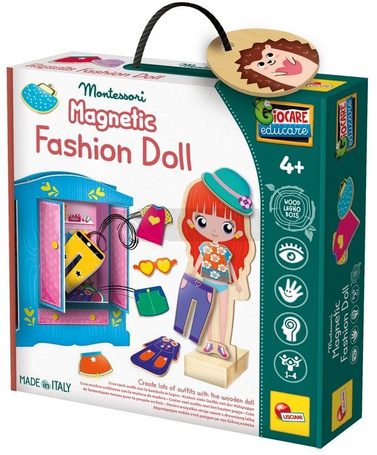 Montessori Baby Wood - Magnetyczna lalka