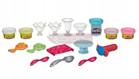 PLAY DOH CIASTOLINA ZESTAW KITCHEN CREATIONS Ice cream, desery lodowe E7275