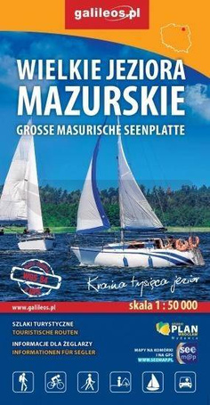 Mapa tur. - Wielkie Jeziora Mazurskie 1:50 000