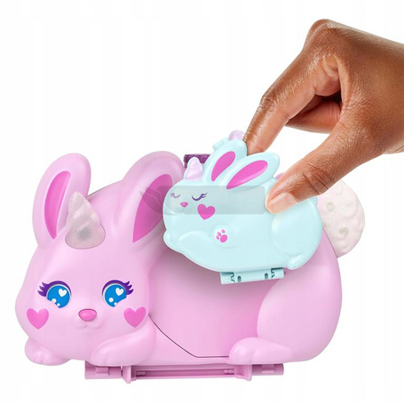 LALKA POLLY POCKET TOREBKA BAŚNIOWE KRÓLESTWO Króliczek, zestaw do zabawy JFT88