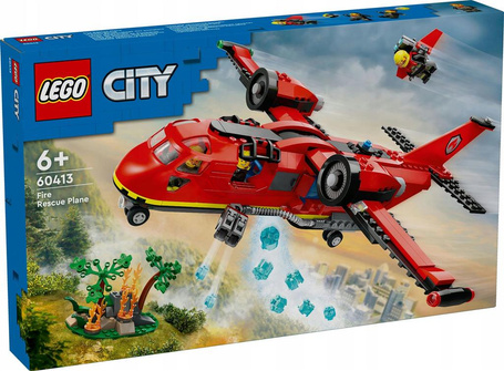 LEGO CITY 60413 STRAŻACKI SAMOLOT RATUNKOWY zestaw klocków +6 lat