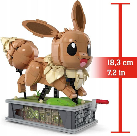 MEGA POKEMON KLOCKI 1366 elementów Motion Eeevee kolekcjonerski HTH71