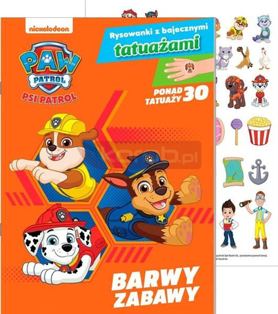 Psi Patrol. Rysowanki z bajecznymi tatuażami cz.2