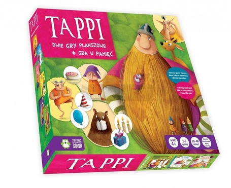 Tappi. 2 gry planszowe + gra w pamięć