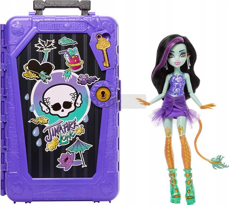 LALKA MONSTER HIGH STRASZYSEKRETY S7 Jinafire Long wakacje zestaw z walizką JDR52