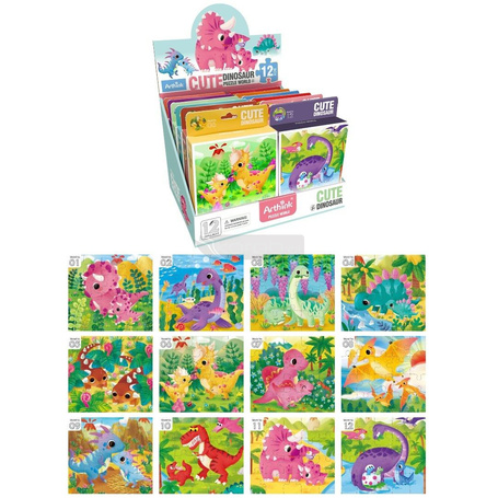 Puzzle dinozaury 20el MIX