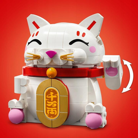KLOCKI LEGO 40813 Japoński kot szczęścia Lucky cat, zestaw klocków +9 lat