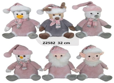 Zwierzęta świąteczne 32cm MIX