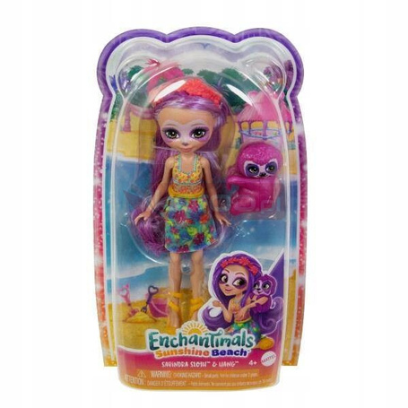 ENCHANTIMALS LALKA SABRINDA SLOTH + ZWIERZĄTKO LENIWIEC HRX82