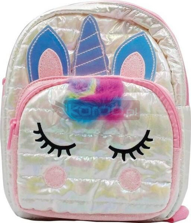 Plecak puffy Unicorn biały STnux
