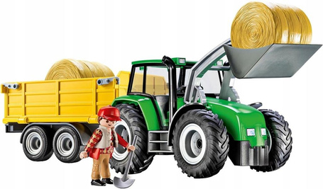 PLAYMOBIL COUNTRY FARMA 9317 TRAKTOR Z PRZYCZEPĄ zestaw dla dzieci +4 lata