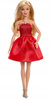 LALKA BARBIE 80-lecie Mattel lalka blondynka w czerwonej sukience JGD25