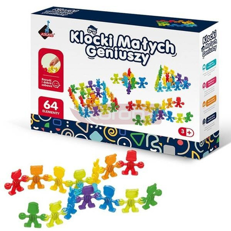 Klocki małych geniuszy Liczmany 64el