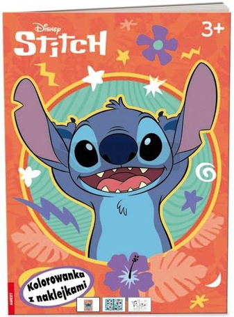 Stitch. Kolorowanka z Naklejkami