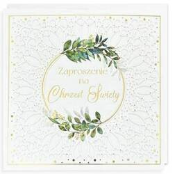Zaproszenie Chrzest 5szt