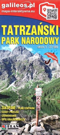 Mapa - Tatrzański Park Narodowy 1:27 500