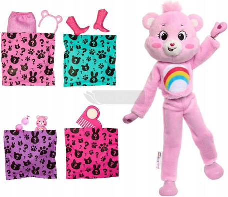 BARBIE CUTIE REVEAL TROSKLIWE MISIE Lalka w kostiumie misia Wesołe Serce JCN95