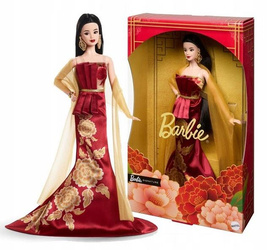LALKA BARBIE SIGNATURE 2026 Lunar New Year lalka w sukience w piwonie JJX83
