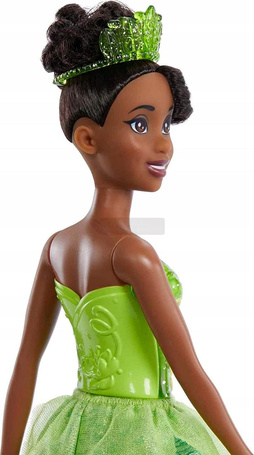 DISNEY PRINCESS LALKA KSIĘŻNICZKA TIANA w błyszczącym ubraniu HLW04