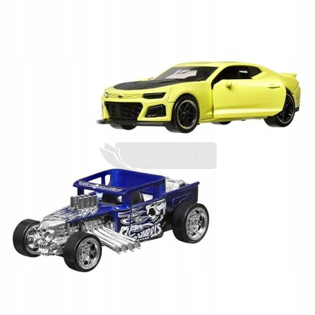 HOT WHEELS PULL-BACK SPEEDERS zestaw 2 aut 2022 Camaro ZL1 & Bone Shaker HWH56