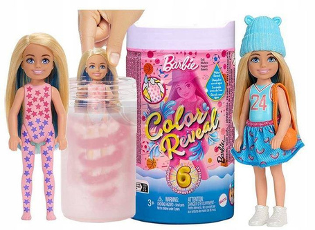 LALKA BARBIE CHELSEA COLOR REVEAL SPORTOWA lalka HKT85